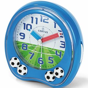 RÉVEIL CERTUS BLEU CADRAN BLANC