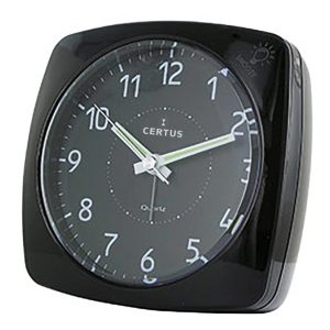 RÉVEIL CERTUS PLASTIQUE NOIR