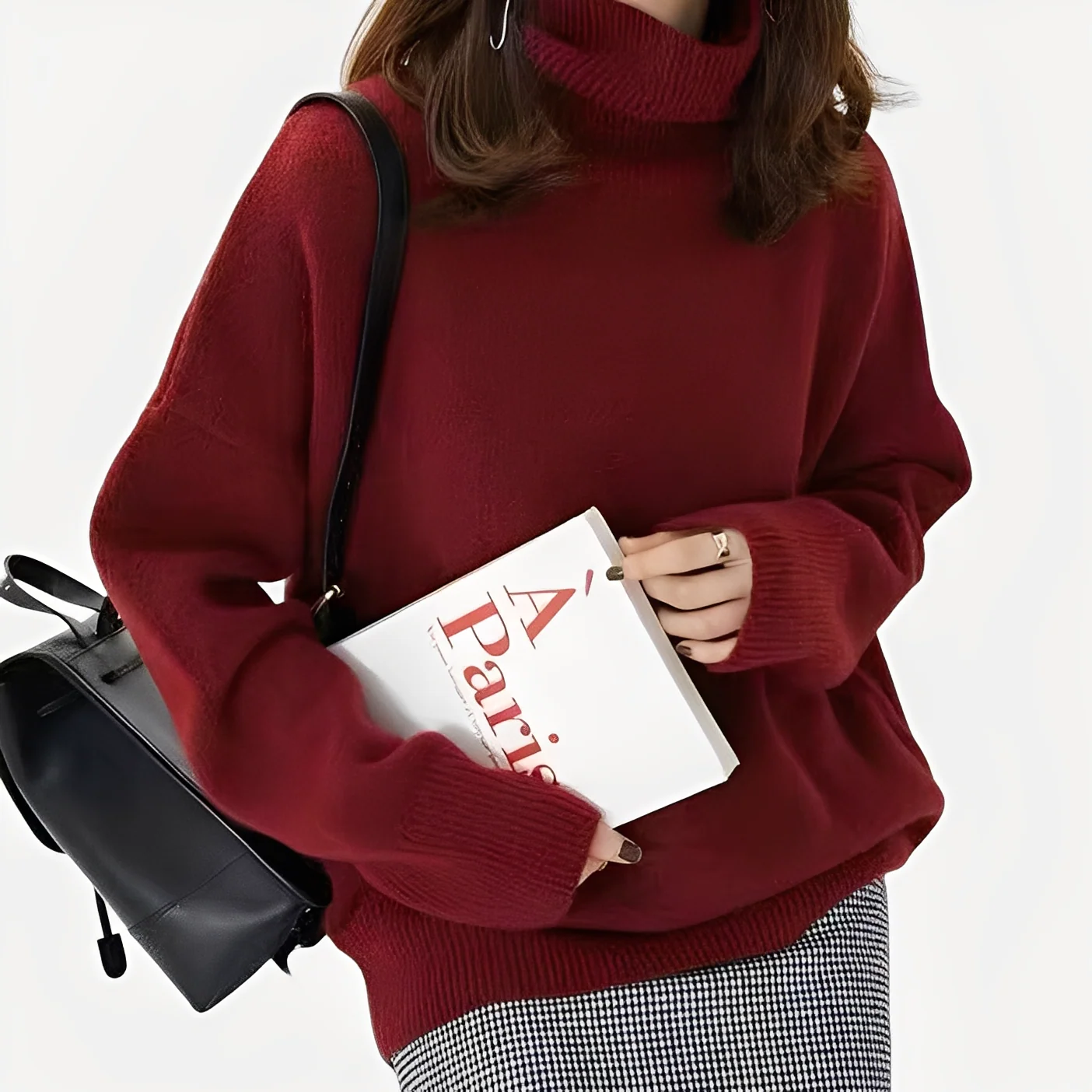 Amilia - Chandail à col roulé stylé et décontracté pour femmes – Image 3