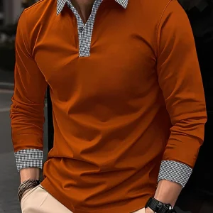 Ronnie - Polo homme chic à manches longues