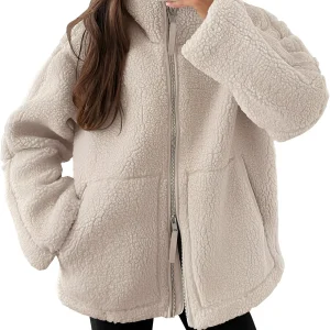 Rowena - Élégante veste en laine avec zip pour femmes