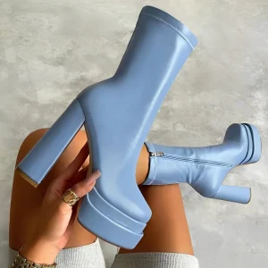 Josee - Bottines en cuir tendance pour femmes