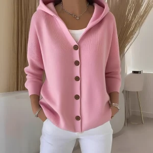 Orianne - Cardigan à manches longues en coton pour femme