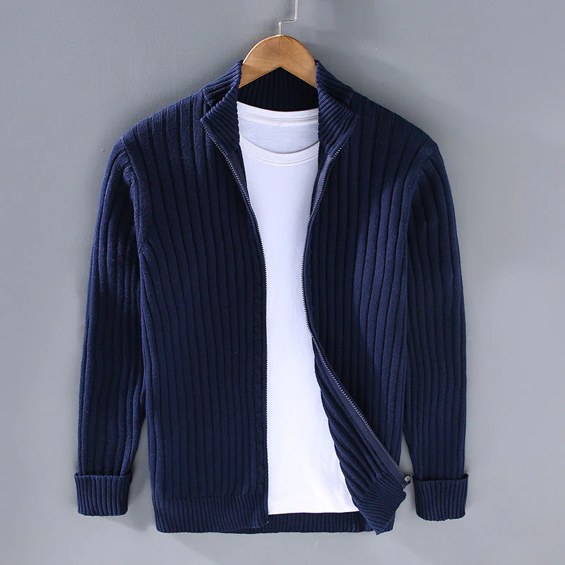 Jeffrey - Cardigan contemporain à fermeture éclair pour hommes – Image 2