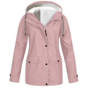 Abbigail - Manteau imperméable polyvalent avec doublure en polaire pour femmes