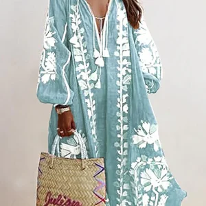 Nelia - Robe d'Été Bohème Florale Légère