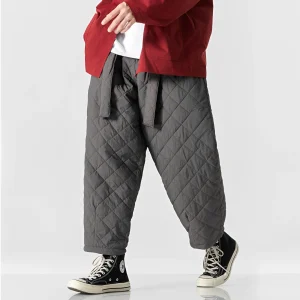 Johnny - Pantalon chaud droit pour homme, style décontracté