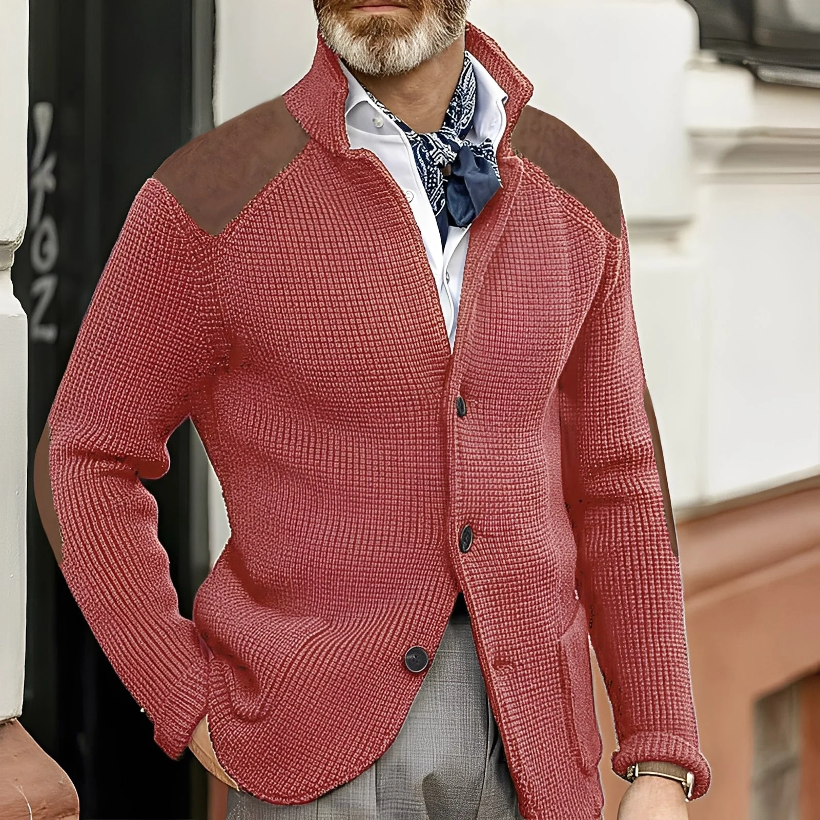 Caleb - Pull ajusté et décontracté pour homme en maille – Image 5