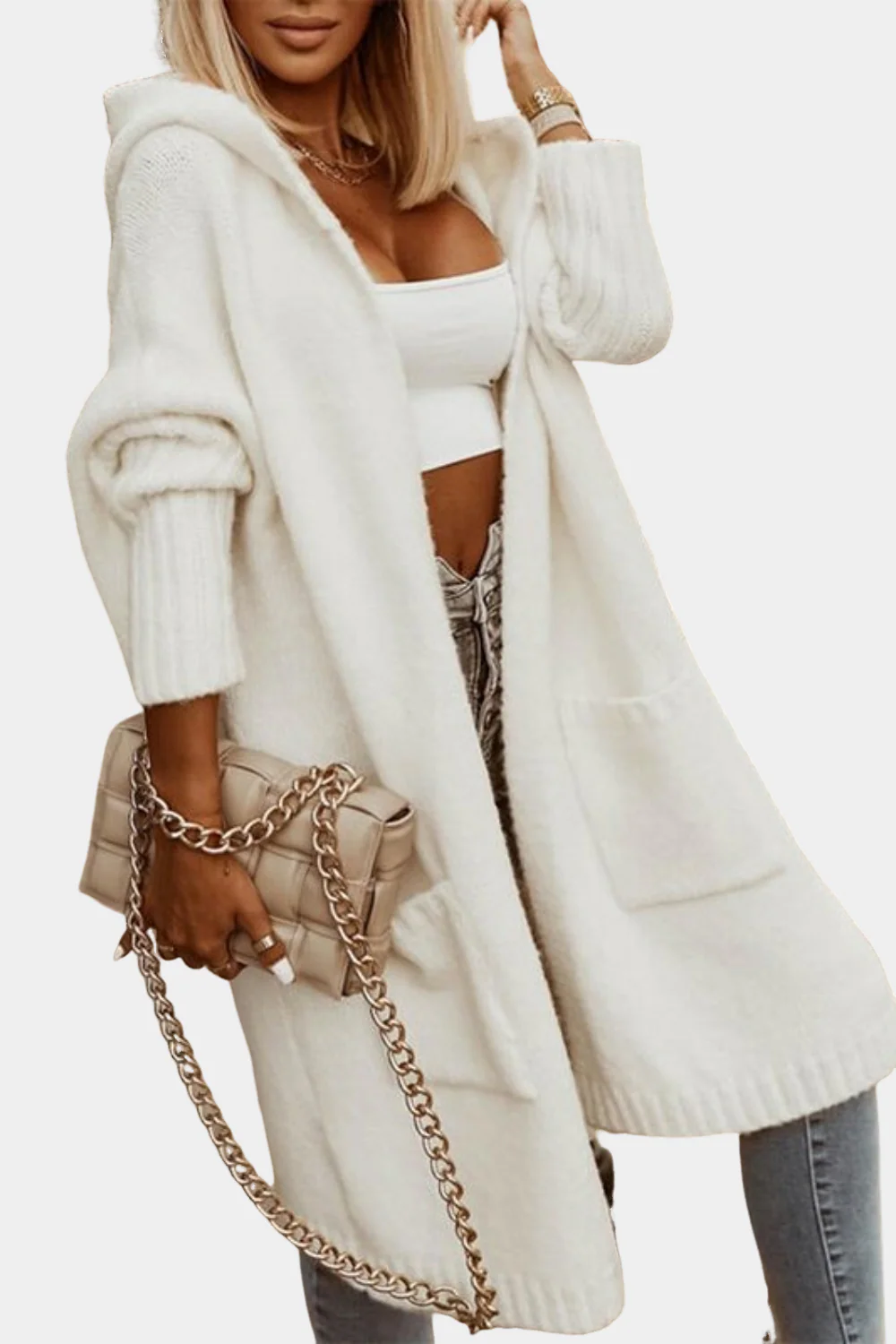 Melyssa - Long cardigan décontracté pour femmes