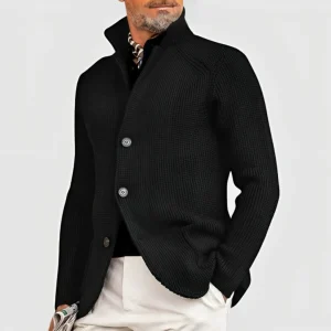 Cardigan Chaud Pour Hommes | Col Montant