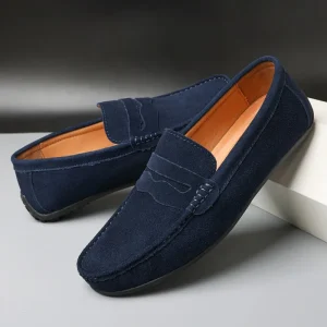 Alex – Mocassins en Daim d'un Style Éternel