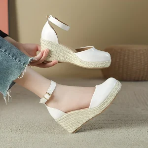 Yasmine - Sandales à talons compensés à la mode pour femmes