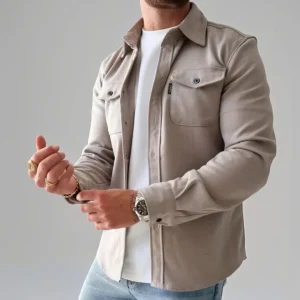 Eufed - Chemise décontractée à manches longues pour homme