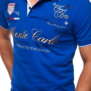 Brent - Polo décontracté avec motif pour hommes