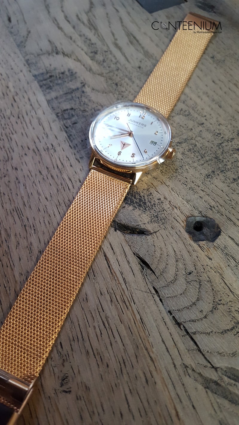 BRACELET MAILLE MILANAISE FINE OR ROSE – Image 8