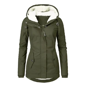 Earleen - Veste chaude en polaire Sherpa pour femmes
