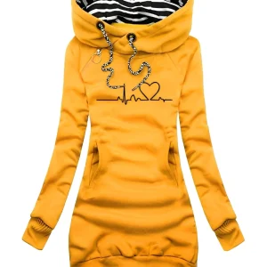 Jaidyn - Robe pull à capuche chic pour femmes