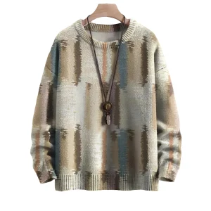 Eugene - Pull en laine à rayures tendance pour hommes