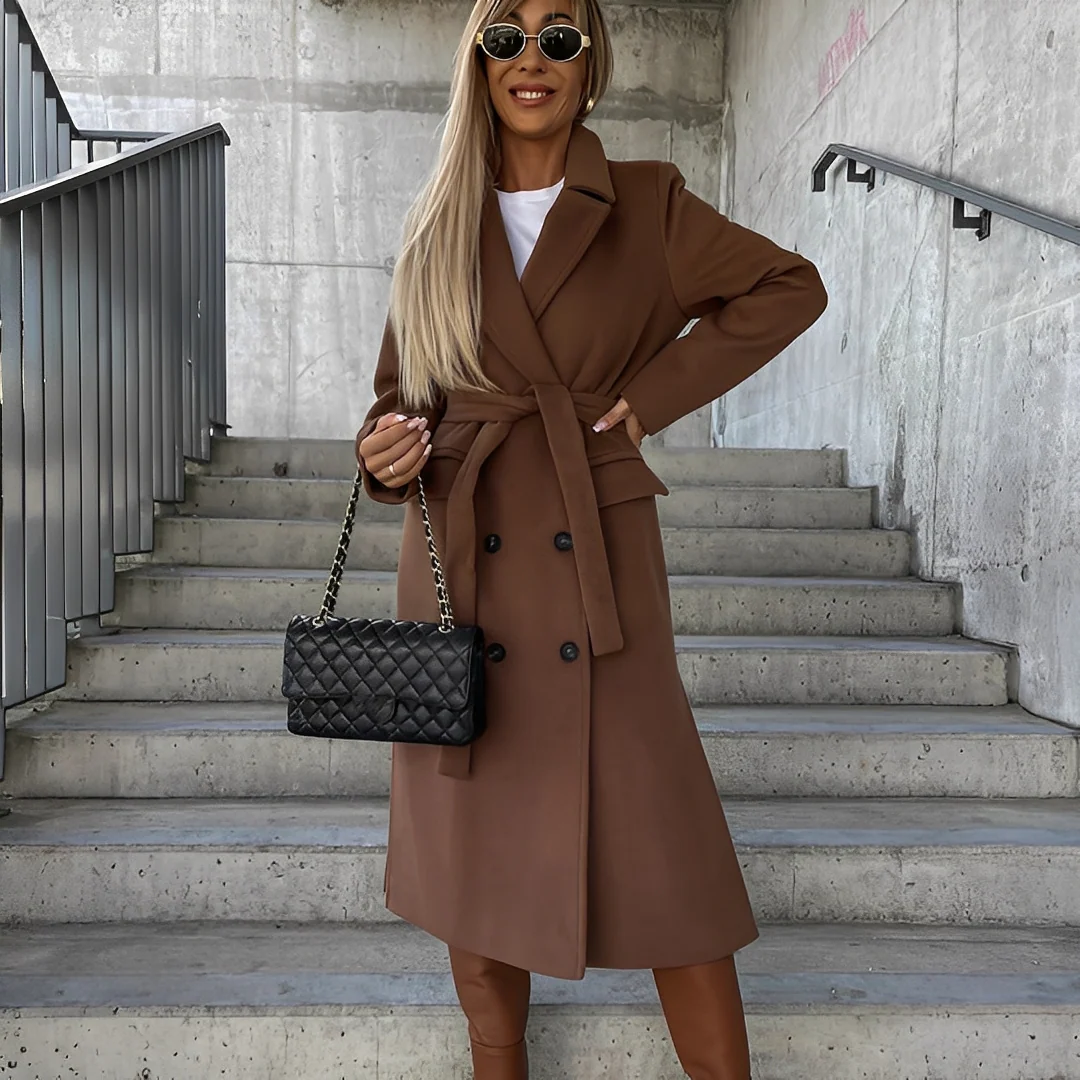 Lydie - Trench-coat classique à manches longues pour femme – Image 3