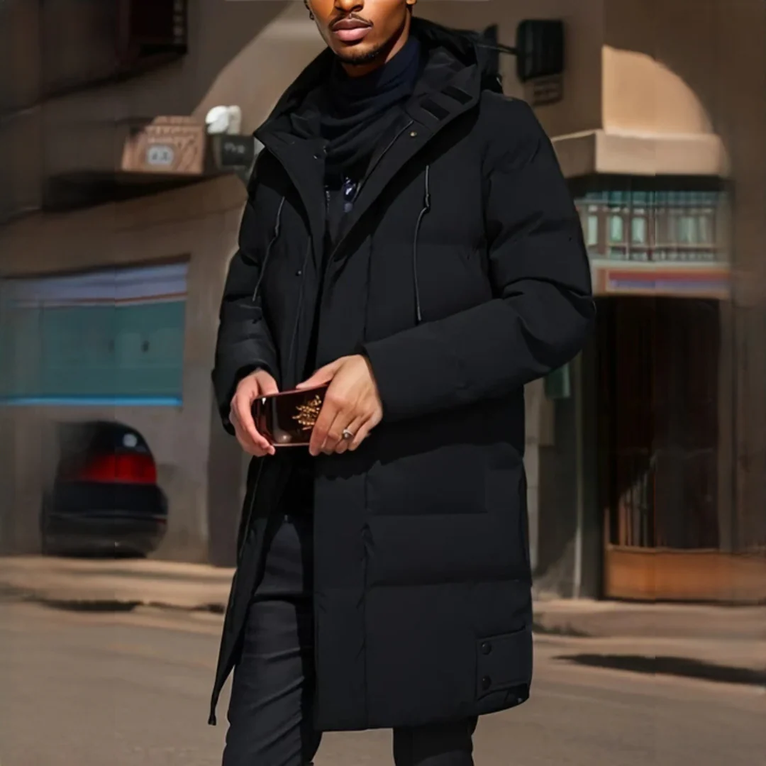 Enand - Manteau d'hiver à capuche tendance pour homme – Image 3