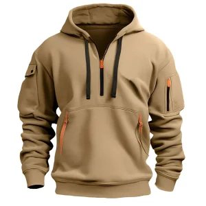 Norton - Sweat moderne à capuche avec zip pour homme
