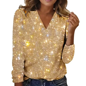 Caroline - Blouse pailletée chic pour femmes