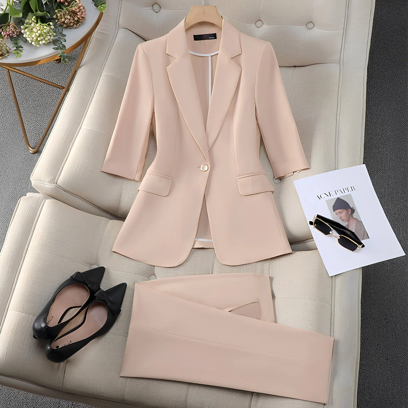 Claudia - Costume chic avec blazer et pantalon pour femmes