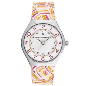 MONTRE LULUCASTAGNETTE FILLE ANALOGIQUE ROUGE