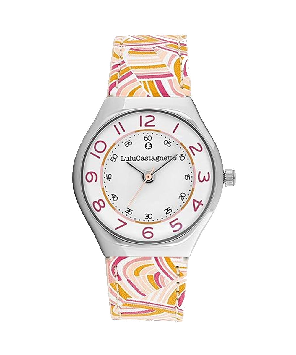 MONTRE LULUCASTAGNETTE FILLE ANALOGIQUE ROUGE