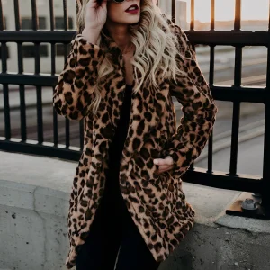 Bertha - Élégant manteau en fausse fourrure pour femmes