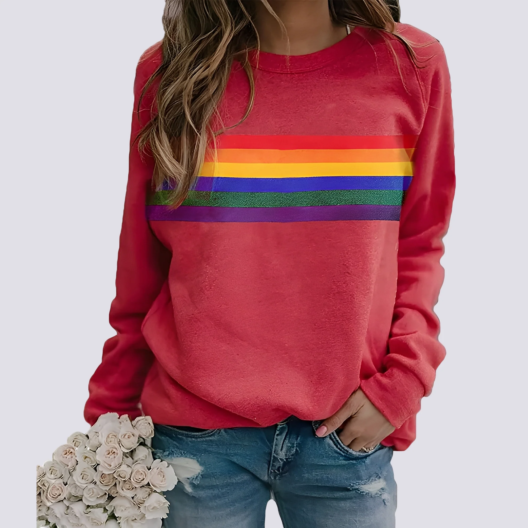 Roseann - Pull chic avec motif coloré pour femmes – Image 6