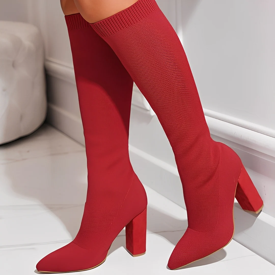 Marilyne - Élégantes bottines tricotées pour femmes – Image 5