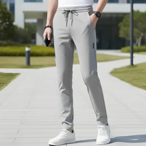 Eunald - Pantalon droit décontracté tendance pour homme