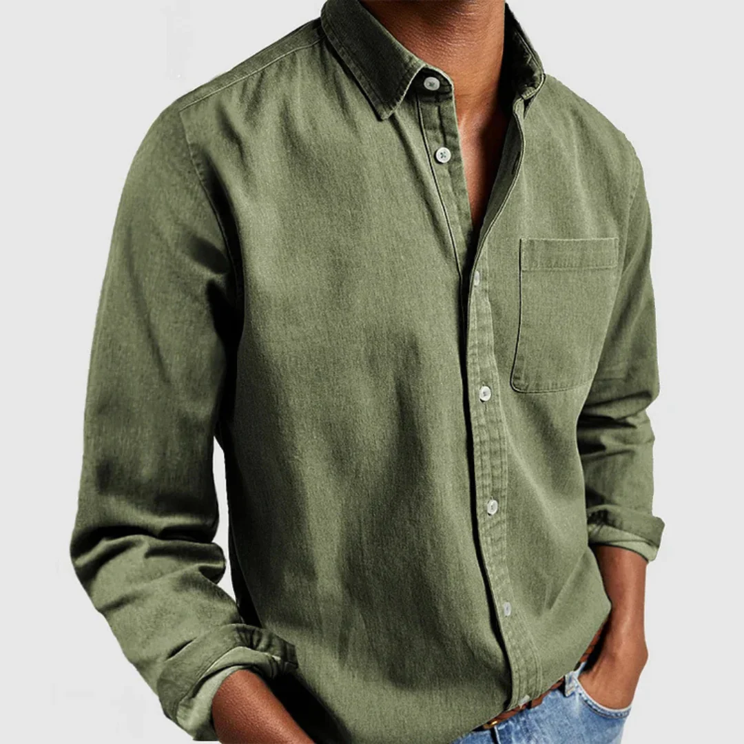 Chemise Décontracté Pour Hommes | Manche Longue – Image 2