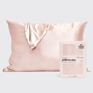 Satin Pillowcase in Blush 4 Pack Bundle