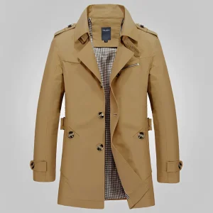 Hanzo - Trench-coat d'hiver chaud pour homme