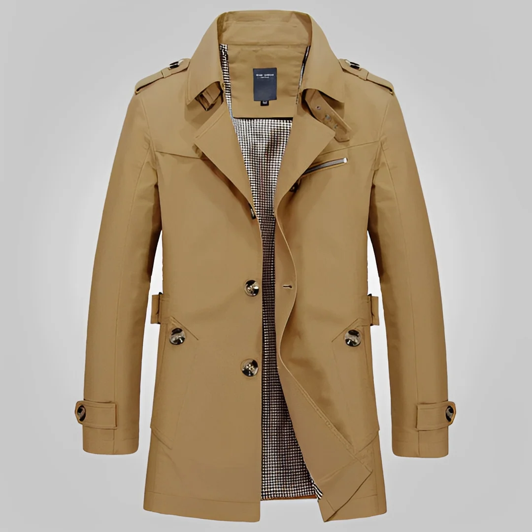 Hanzo - Trench-coat d'hiver chaud pour homme