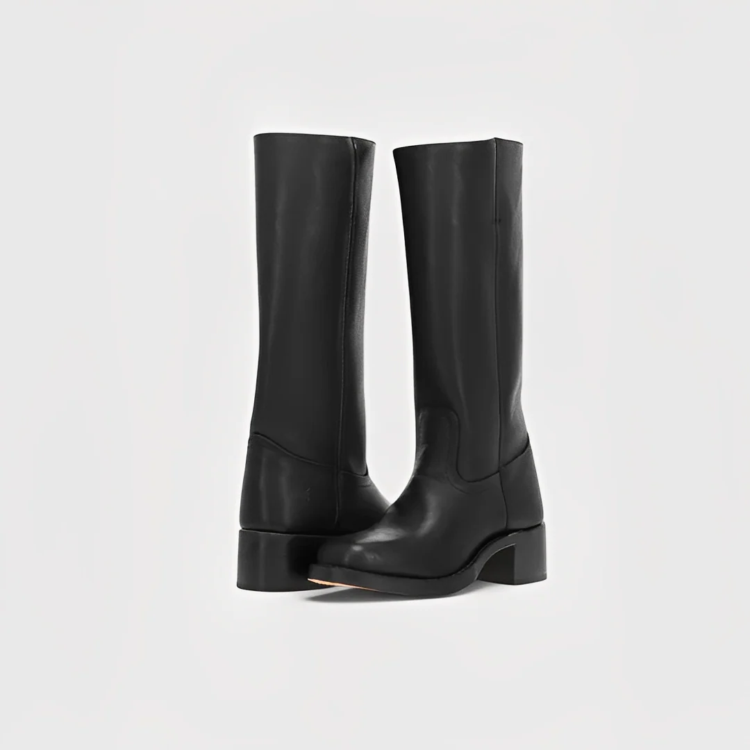 Lauryne - Bottes en cuir à talons hauts pour femmes – Image 6