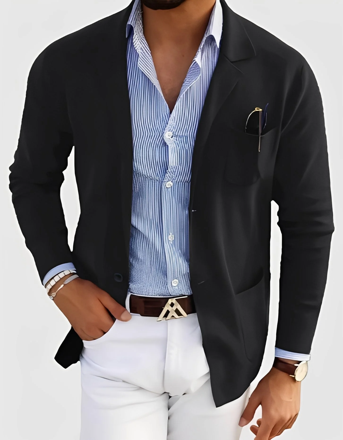 Giffard - Veste élégante en laine à double boutonnage pour hommes – Image 8