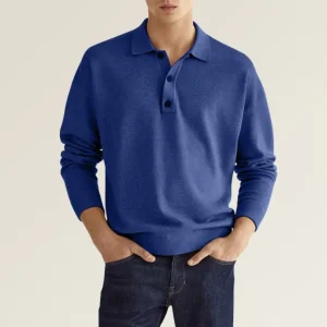 Mario | Polo Moderne Pour Hommes | Longue Manche