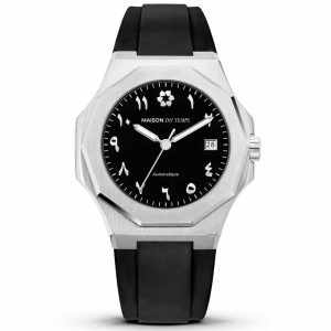 MONTRE MAISON DU TEMPS MTZETA ARABIC NOIR SILICONE NOIR