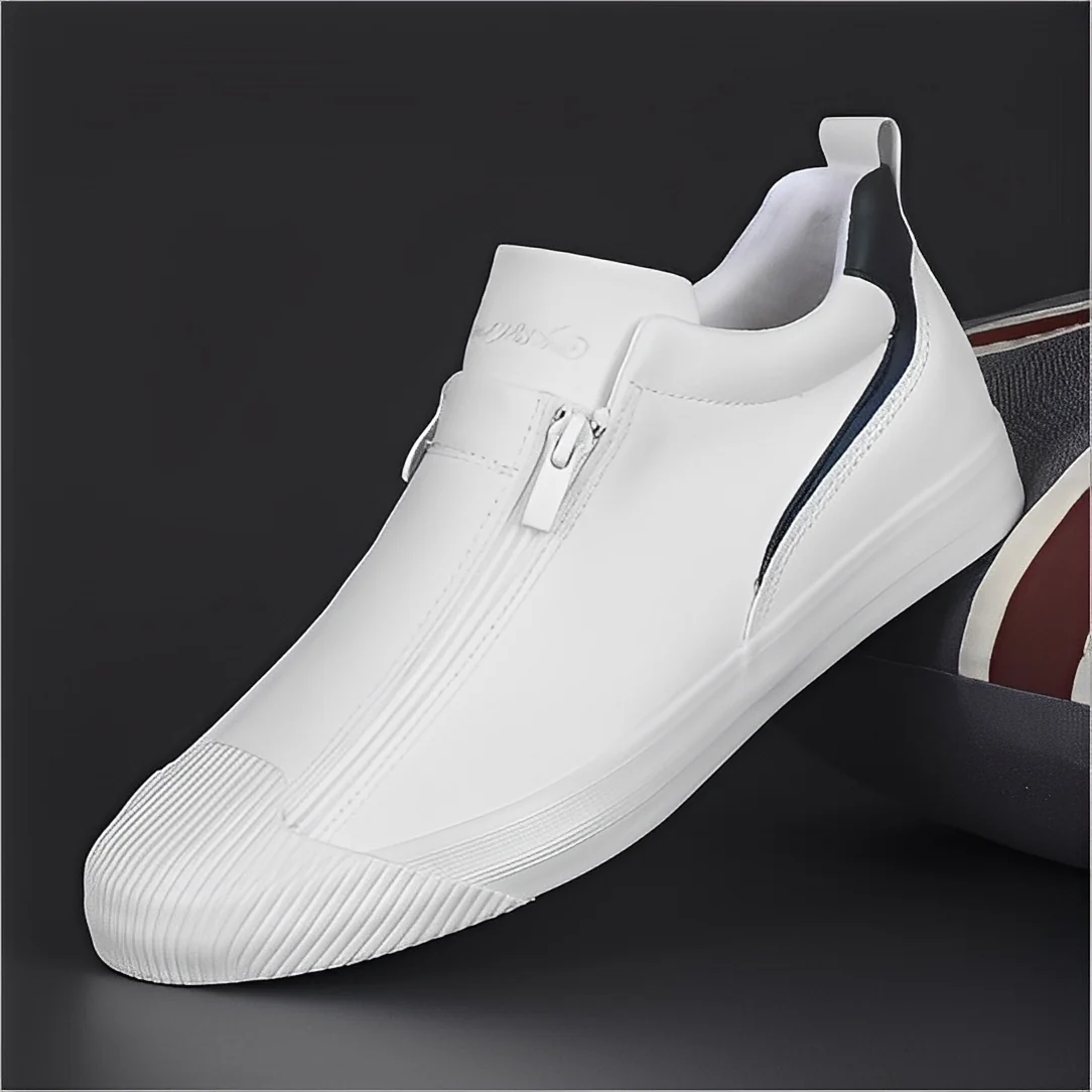 Marcus - Chaussures en cuir à double fermeture éclair pour hommes – Image 4