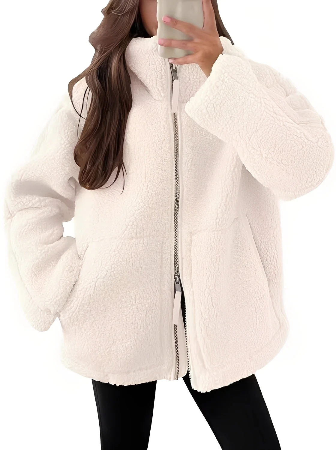 Rowena - Élégante veste en laine avec zip pour femmes – Image 4