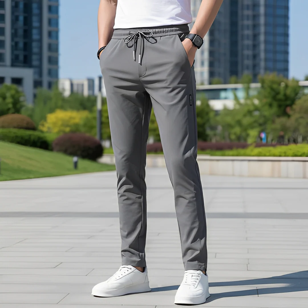 Eunald - Pantalon droit décontracté tendance pour homme – Image 3
