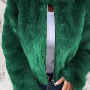 Amanda - Manteau stylé en fausse fourrure pour femmes