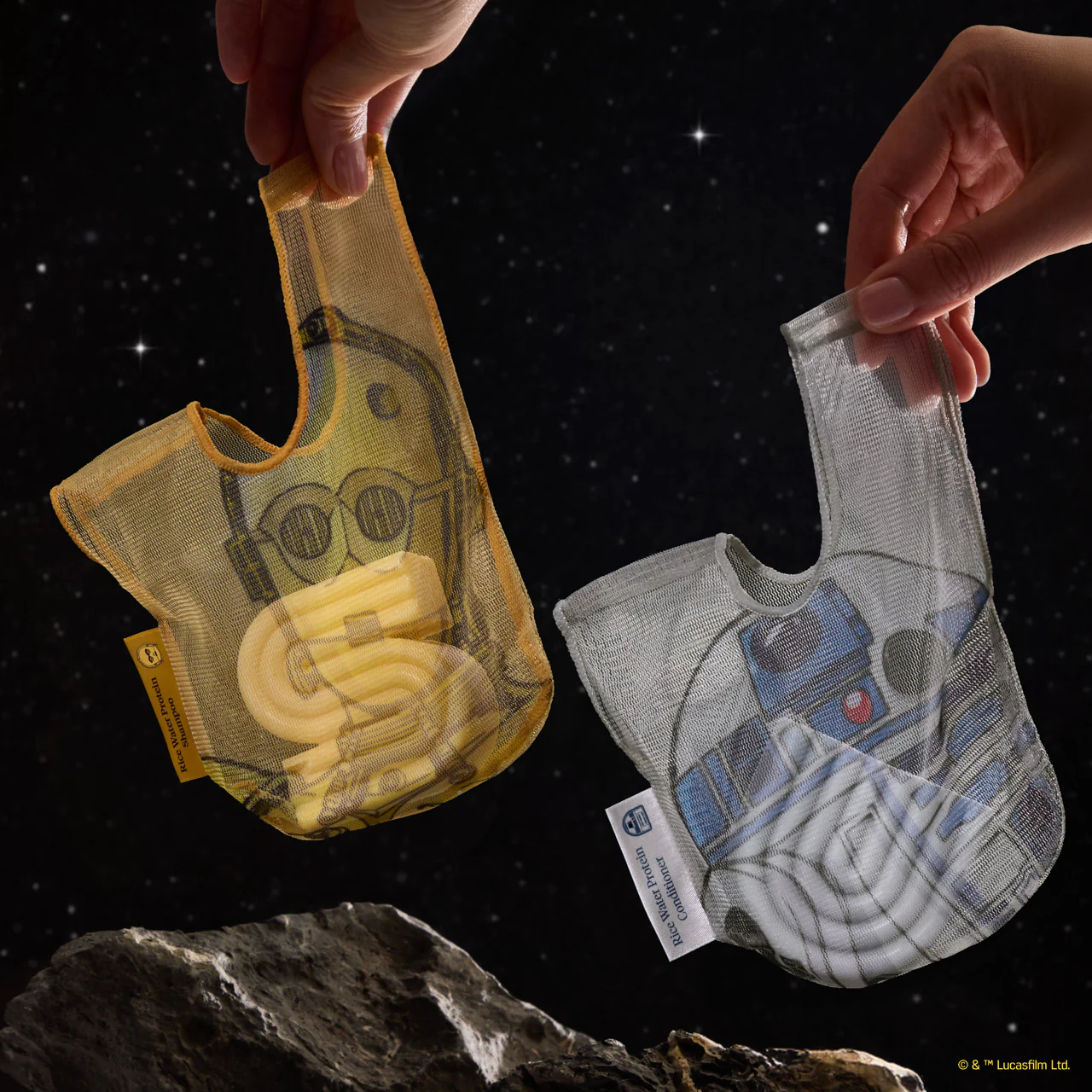 Star Wars™ & Kitsch Shampoo Bar Saver Bag - C-3PO – Image 3
