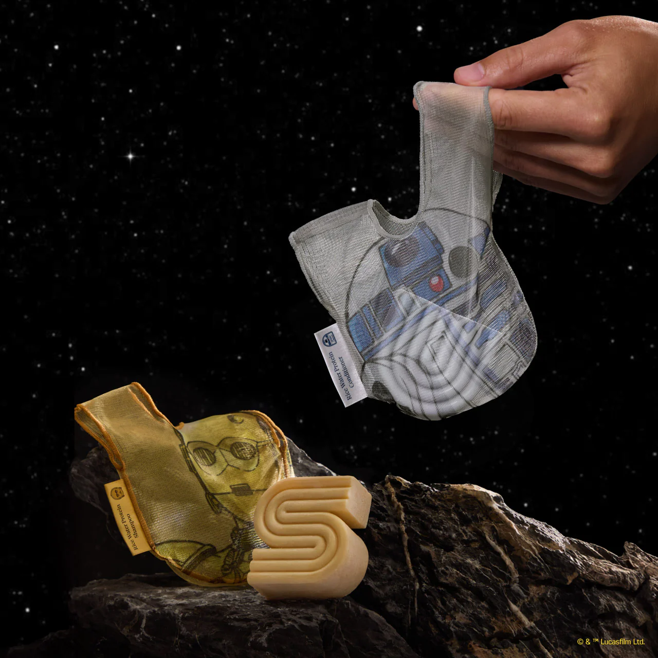 Star Wars™ & Kitsch Shampoo Bar Saver Bag - C-3PO – Image 4