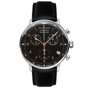 MONTRE IRON ANNIE BAUHAUS QUARTZ NOIR