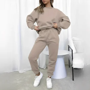 Chandrina - Ensemble décontracté de pull et pantalon pour femmes