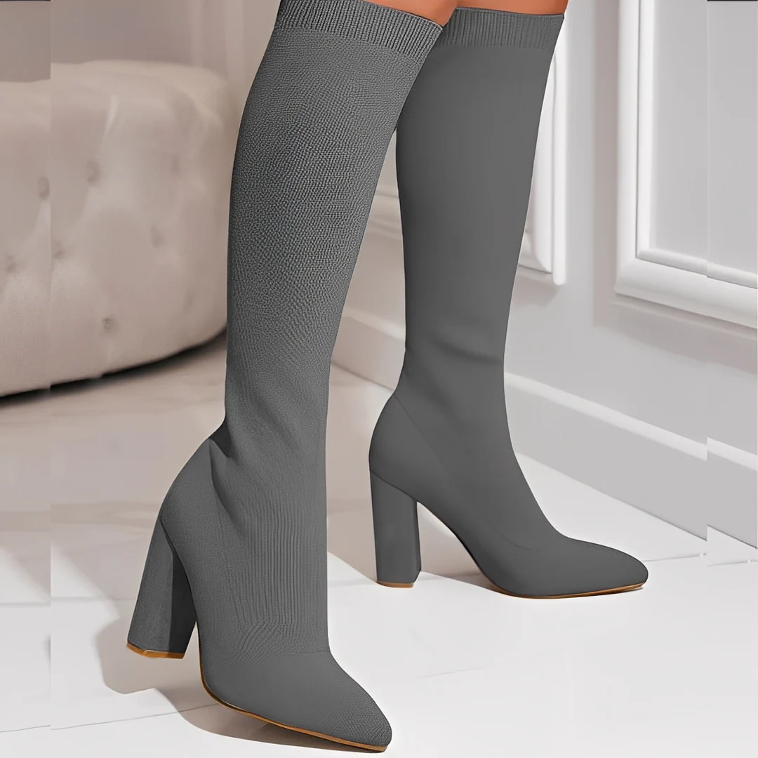 Marilyne - Élégantes bottines tricotées pour femmes – Image 3